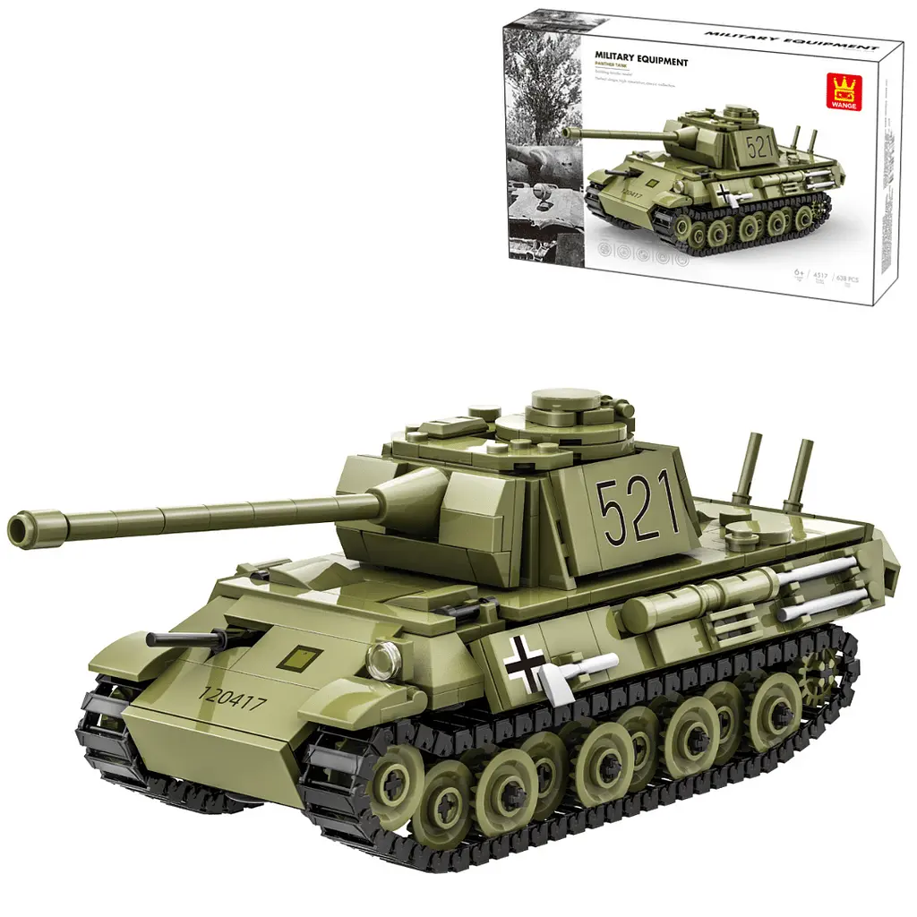 Конструктор Wange танк Panther Pz.Kpfw V  танк Пантера військова техніка ,638 деталей - фото 5