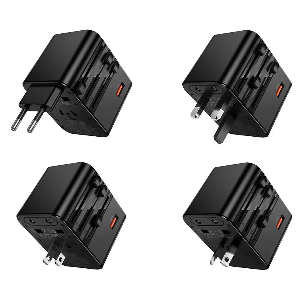 Мережевий зарядний пристрій Hoco AC31 USB/2 Type-C PD 25W чорний - фото 7