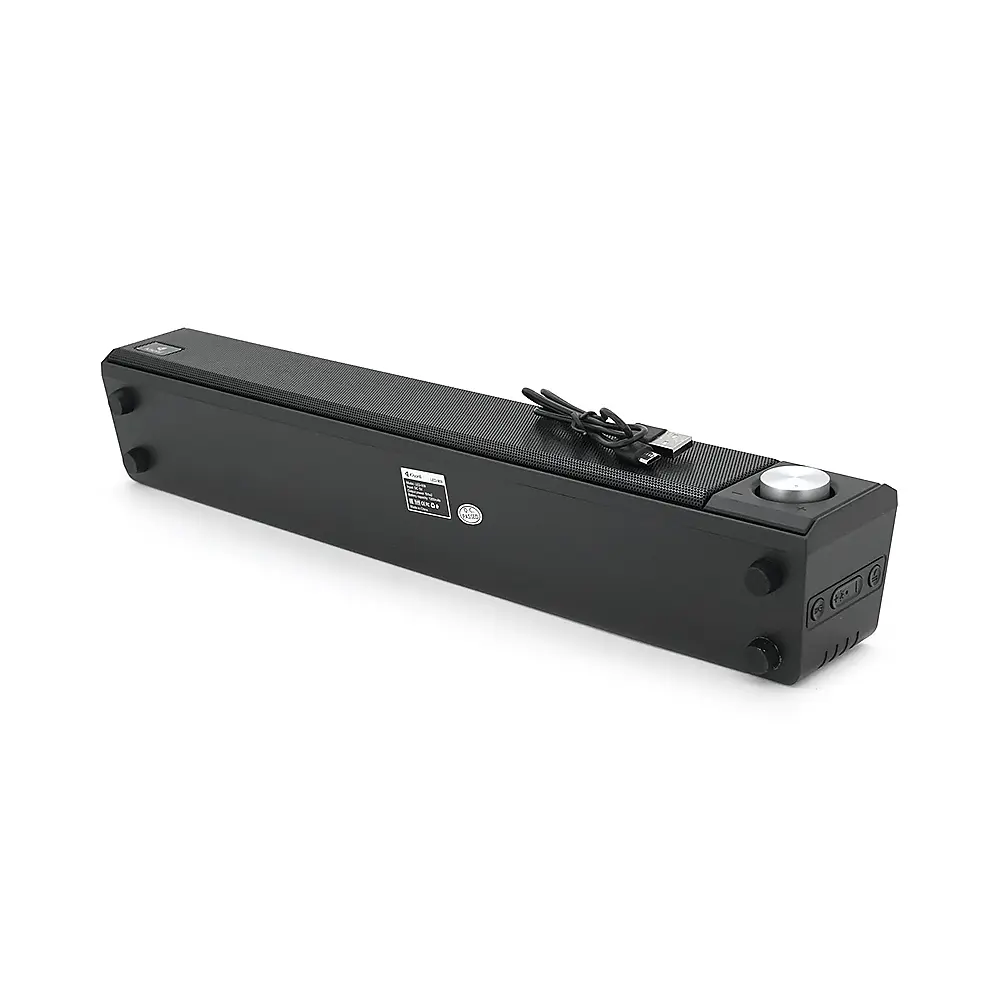 Колонка Kisonli LED-909 Bluetooth 5.0, 2х5W, 1200mAh, USB/TF/BT/FM/AUX, DC: 5V/1A, Black, BOX, Q40 - фото 4