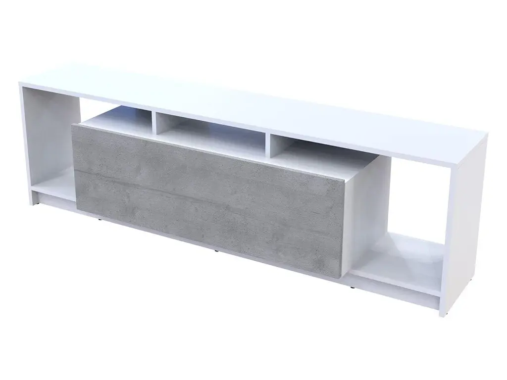 Стінка у вітальню Doros U1 Білий Бетон ДСП 160х38х48 см (41516013) - фото 2