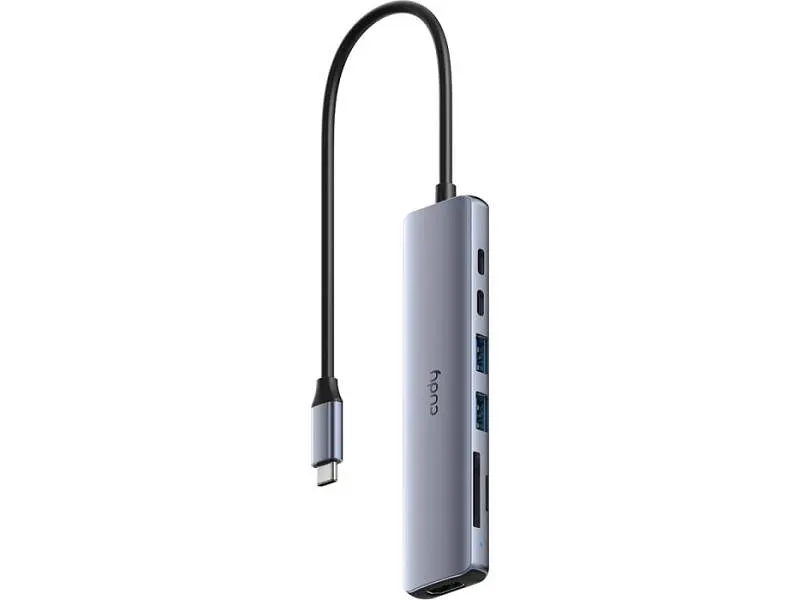 USB-хаб CUDY UH407 Grey