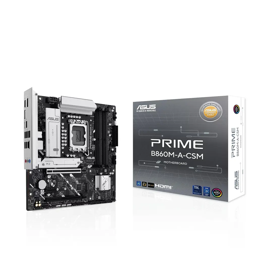 ASUS Материнська плата PRIME B860M-A-CSM s1851 B860 4xDDR5 M.2 DP HDMI mATX - фото 7
