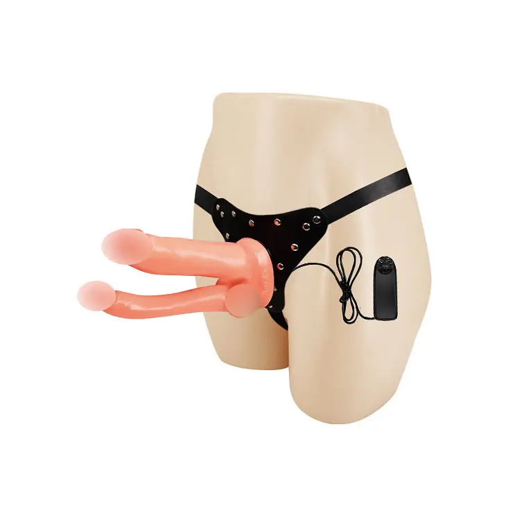 Подвійний страпон BAILE JESSICA Double Strap-on Vibrating Baile BW-022029 23734 - фото 4