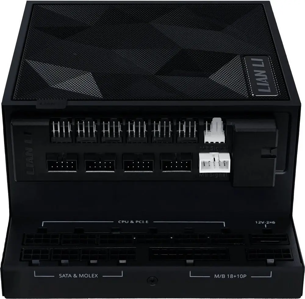 Блок живлення Lian Li Edge Золотистий 1200W Чорний with Hub, EU Cord (G9P.EG1200G.BH00.EU)