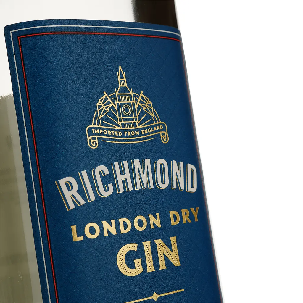 Джин Richmond London Dry Gin, 37,5%, 0,7 л - фото 3