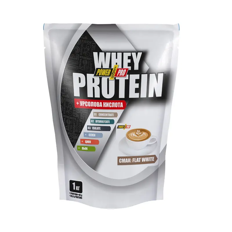 Протеїн Whey Protein, 1 кг Флет уайт Power Pro fit0013215