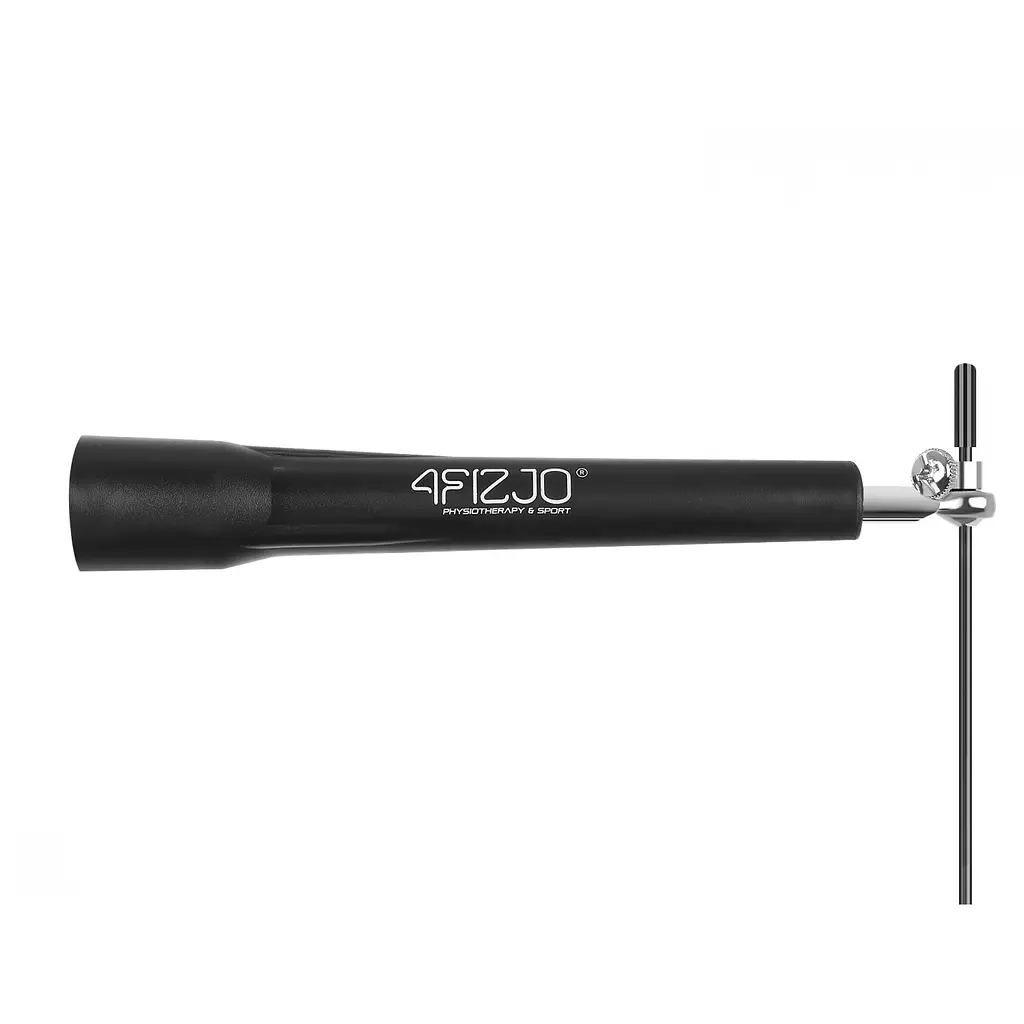 Скакалка 4FIZJO Standard+ швидкісна для кросфіту Black 4FJ0183 (P-5907739311528) - фото 5