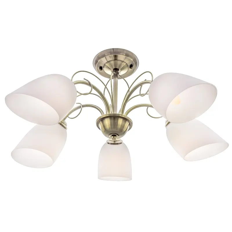 Люстра потолочная Brille классическая E27 60W BZ (LK-572C/5) - фото 3