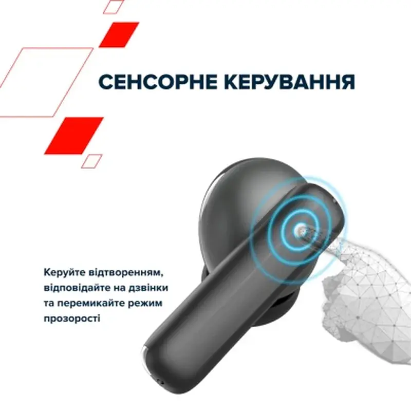 Навушники Canyon TWS-10 OnGo ANC ENC Graphite (CNS-TWS10B) - фото 7