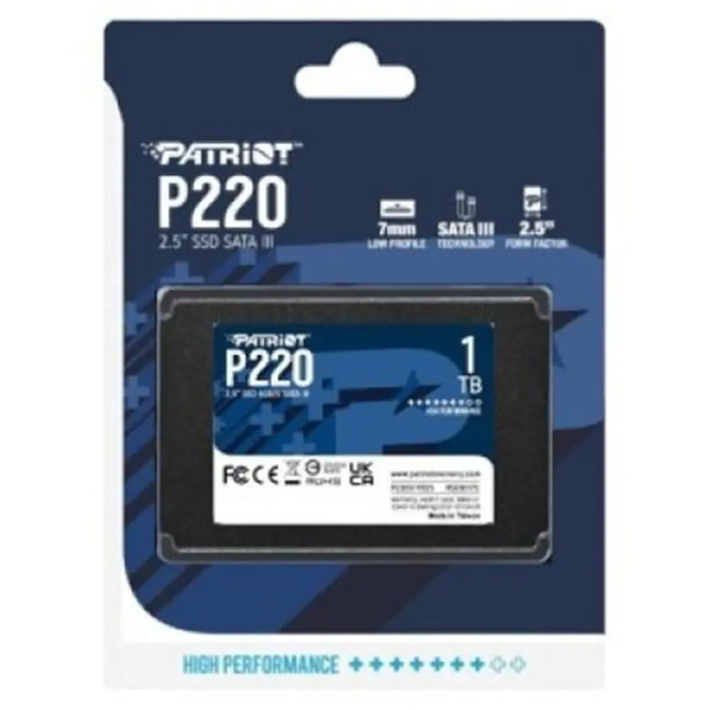 Накопичувач SSD Patriot P220 1TB 2.5" 7mm SATAIII (P220S1TB25) - фото 2