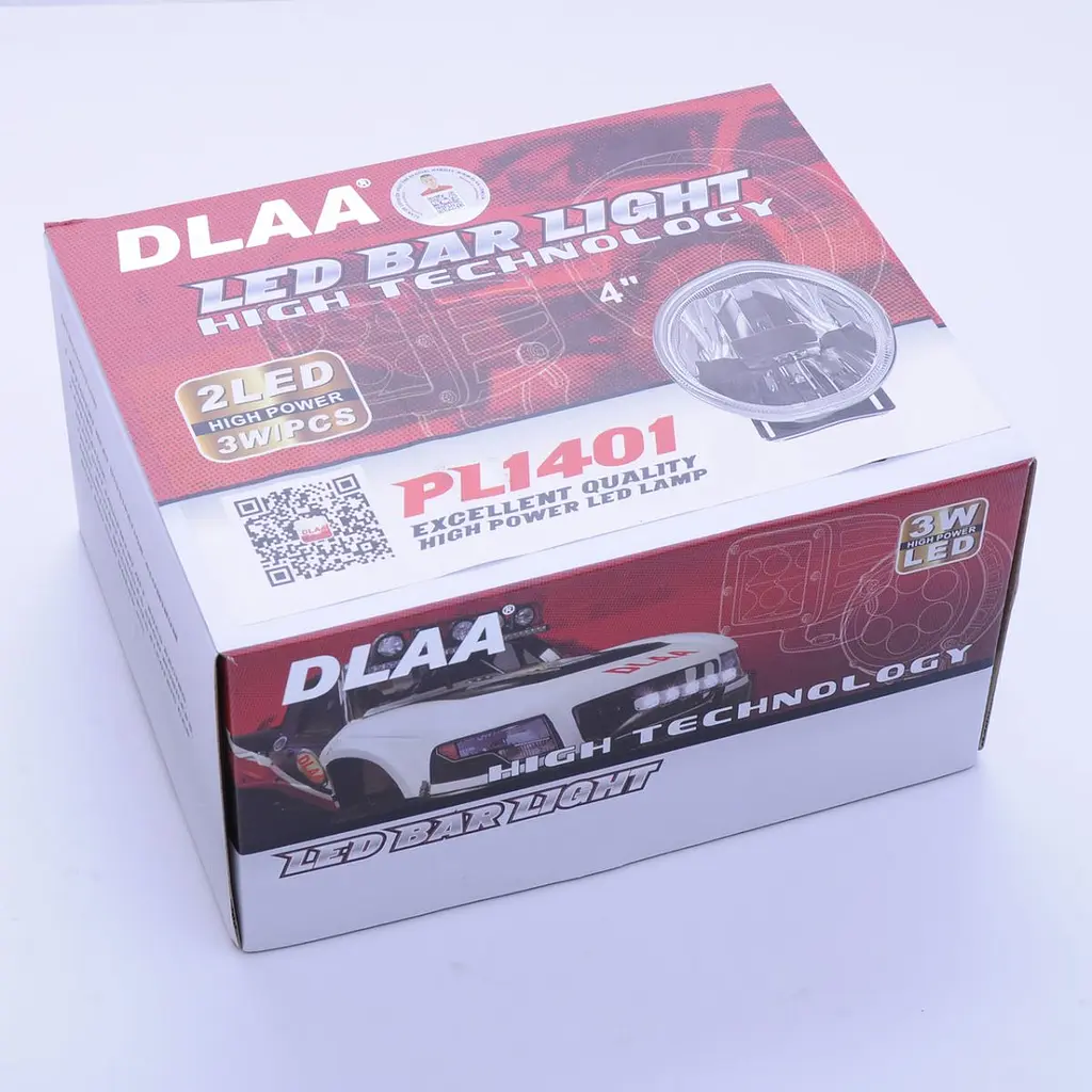 Протитуманні LED Фари круглі / кнопка вкл / викл / Лінзовані D100 мм / 12V / 12W / 6000K-CREE / 2 шт. - фото 2