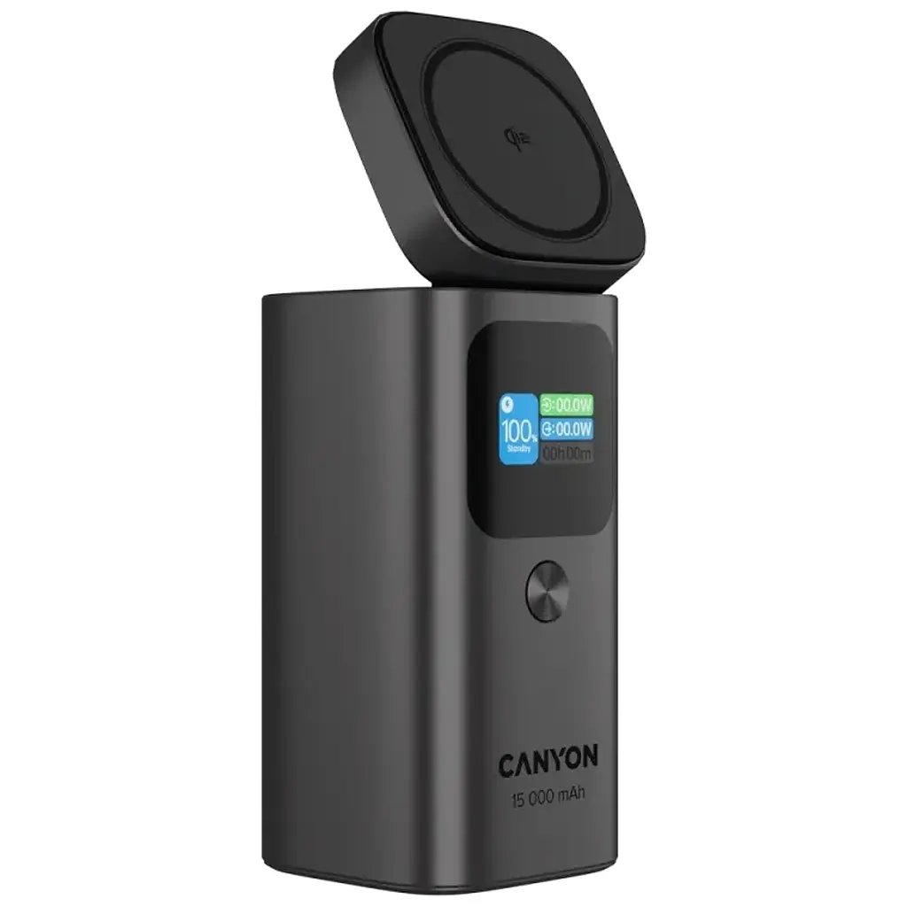 Батарея універсальна Canyon 15000mAh OnPower 150 Qi2 magnetic Grey (CNS-CPB150DG) - фото 7