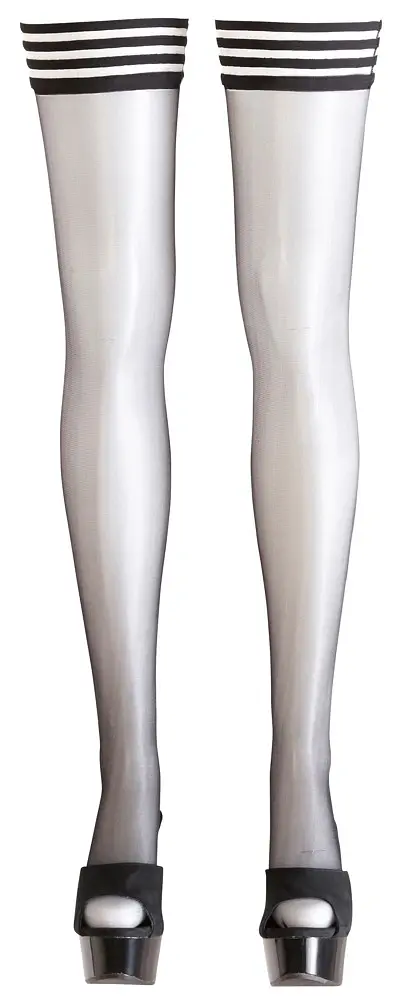 Панчохи Cottelli Collection Legwear Hold-Up 3 чорний - фото 4