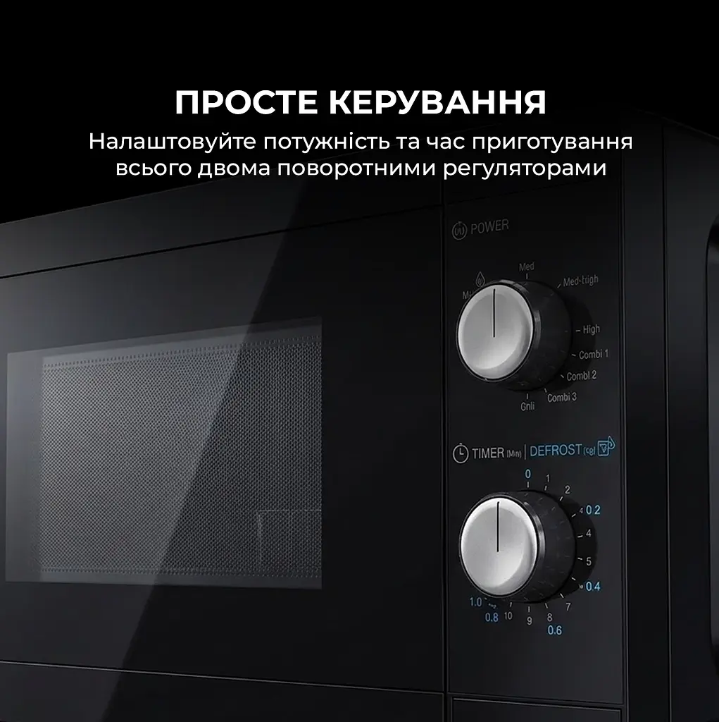 Мікрохвильова піч Sharp YC-MG01E-B - фото 5