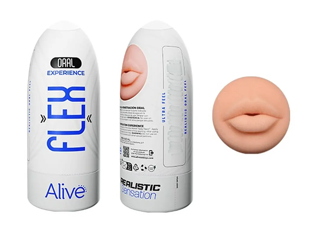 Мастурбатор Alive Flex Oral Experience 16 см телесный - фото 5