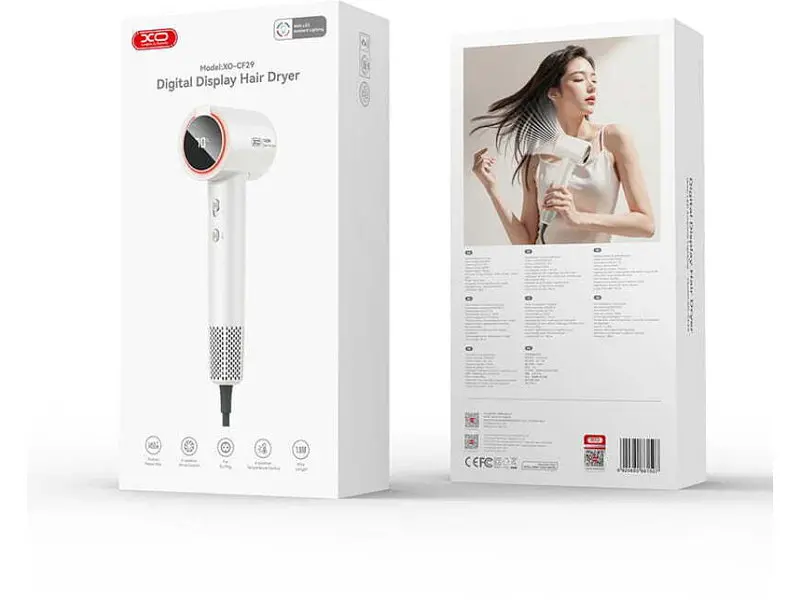 Фен XO Hair Dryer CF29 White (CF29.white) - фото 7