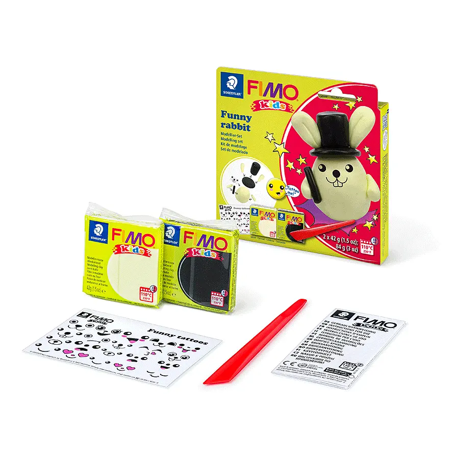 Набір пластики Fimo Kids «Зайчик» 2 кол. х 42 г Fimo - фото 2