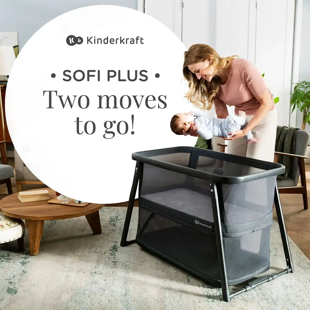 Ліжко-манеж 4 в 1 Kinderkraft Sofi Plus Grey (KLSOFIPLGRY0000) - фото 6