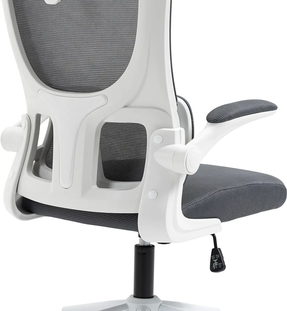 Офісне крісло GT Racer X-5728, біло-сіре (X-5728 White/Gray) - фото 4