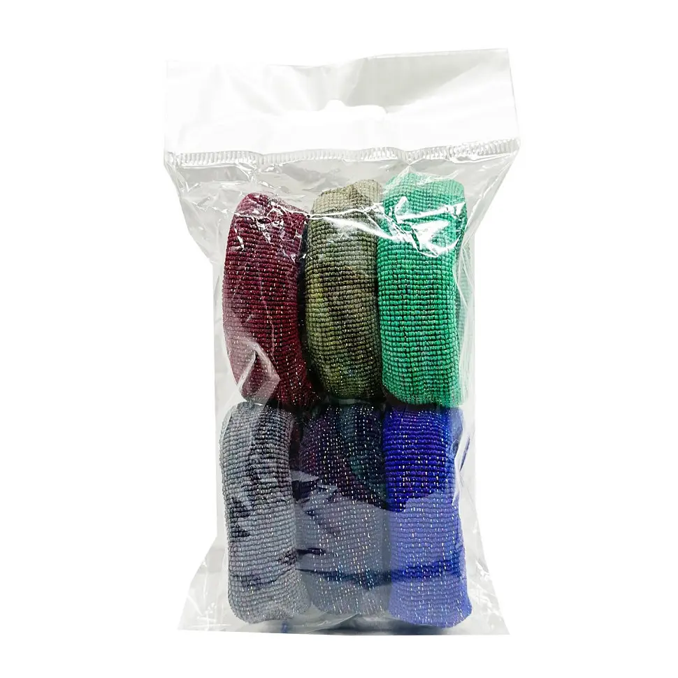 Набір резинок для волосся La-beauty 0307-974-3 різнокольорові, 6 штук в упаковці - фото 2