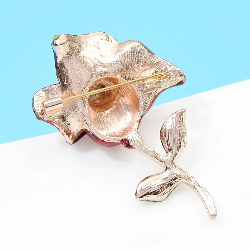 Брошь Цветок красный (84946980) - фото 2