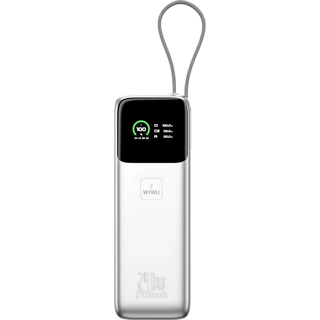 Зовнішній акумулятор WiWU PM201 27000mAh 240W Gray (6979107512737) [172716] - фото 3