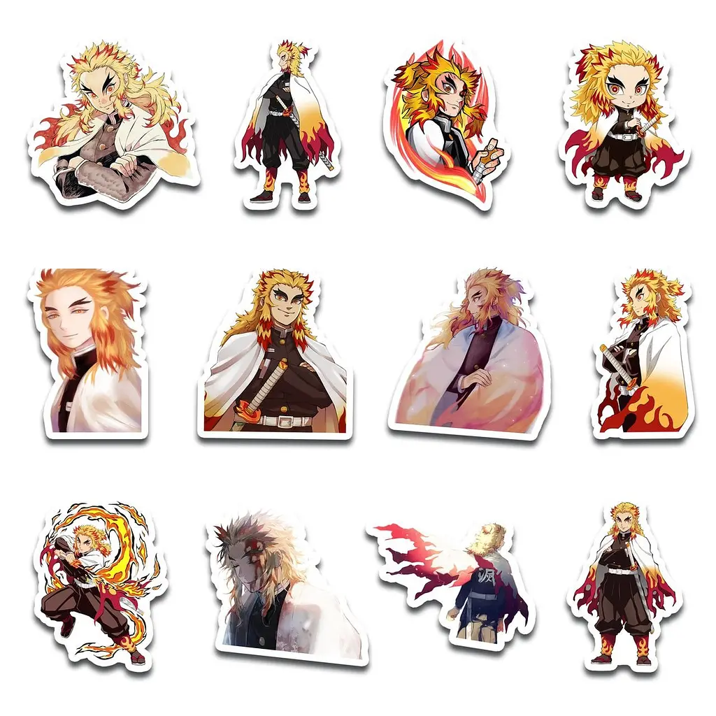 Стикерпак GeekLand Demon Slayer Rengoku 45 штук (SP GL R) - фото 5