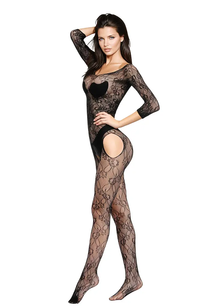 Бодістокінг Bodystocking 6032, Black, S/L - фото 4