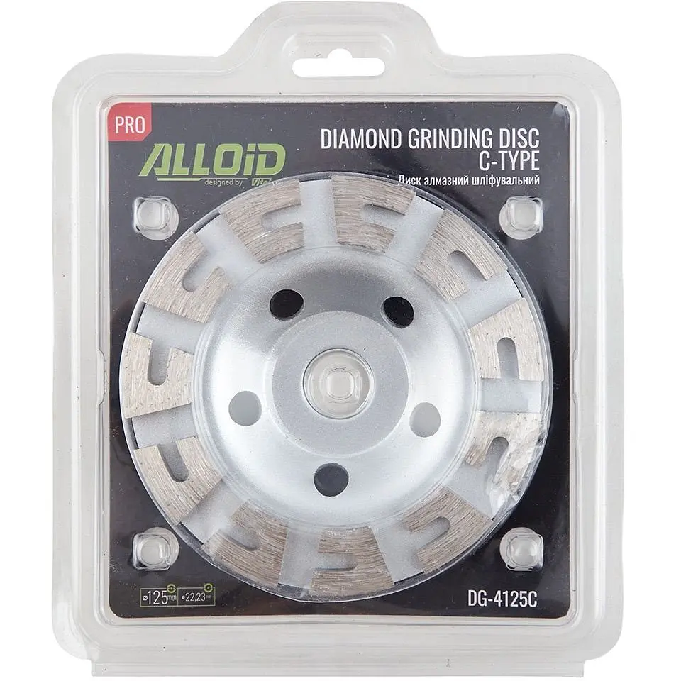 Диск алмазный Alloid Building Tools C-Type шлифовальный 125 мм (DG-4125C) - фото 5