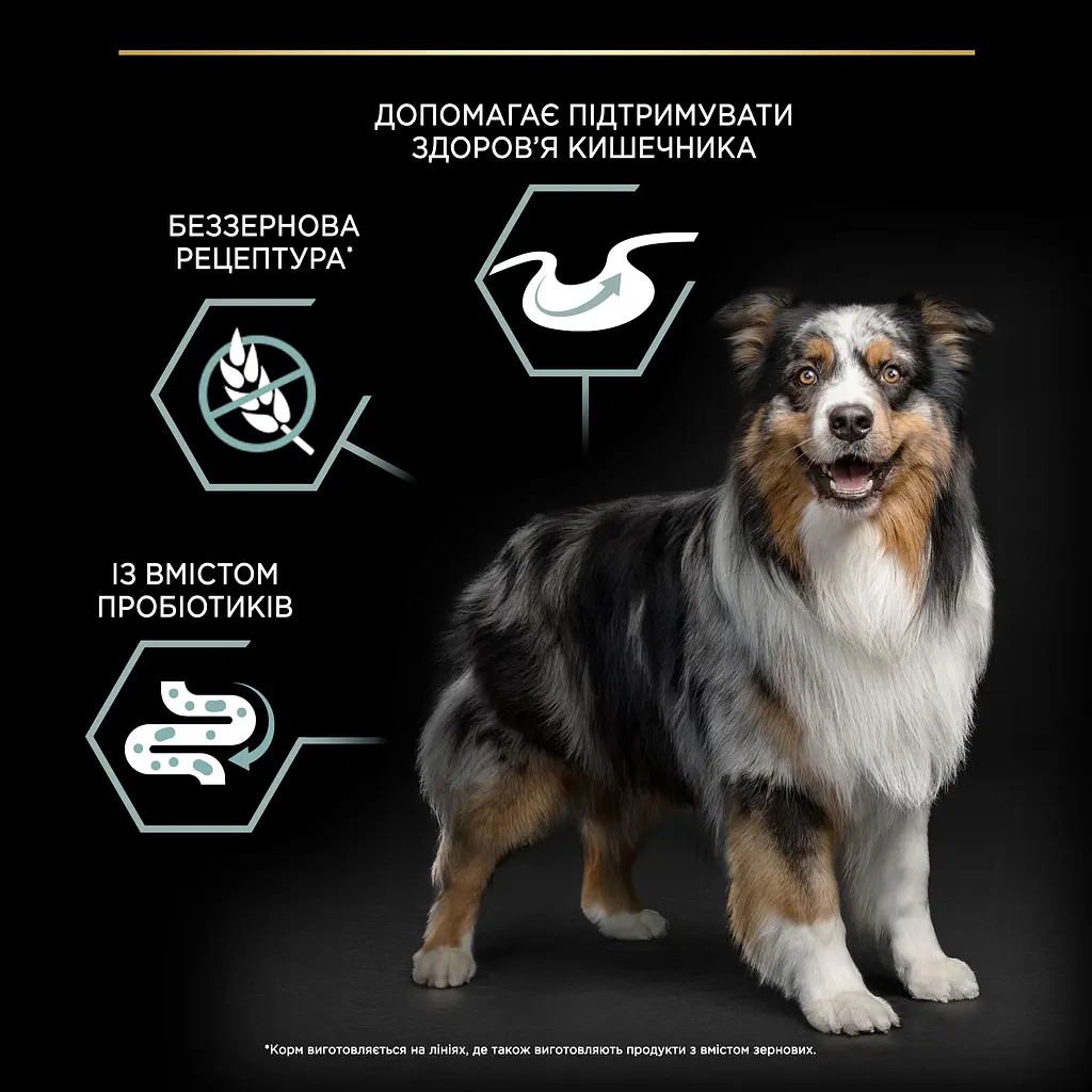 Сухий беззерновий корм для дорослих собак з чутливим травленням Purina Pro Plan Medium & Large Adult 1+ Sensitive Digestion з індичкою 12 кг - фото 7