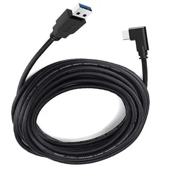 Кабель підсилений Oculus Link USB 3.2 Type-C Ф5 5 мм для Quest 2/3/Pro/Pico 4 5 м Чорний (AC-5mGB) - фото 3