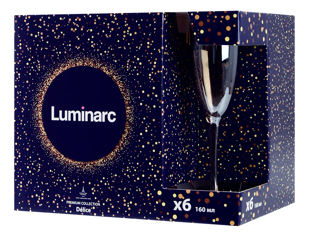 Набір келихів Delice Honey, 6х160 мл Luminarc kuh0016527 - фото 4