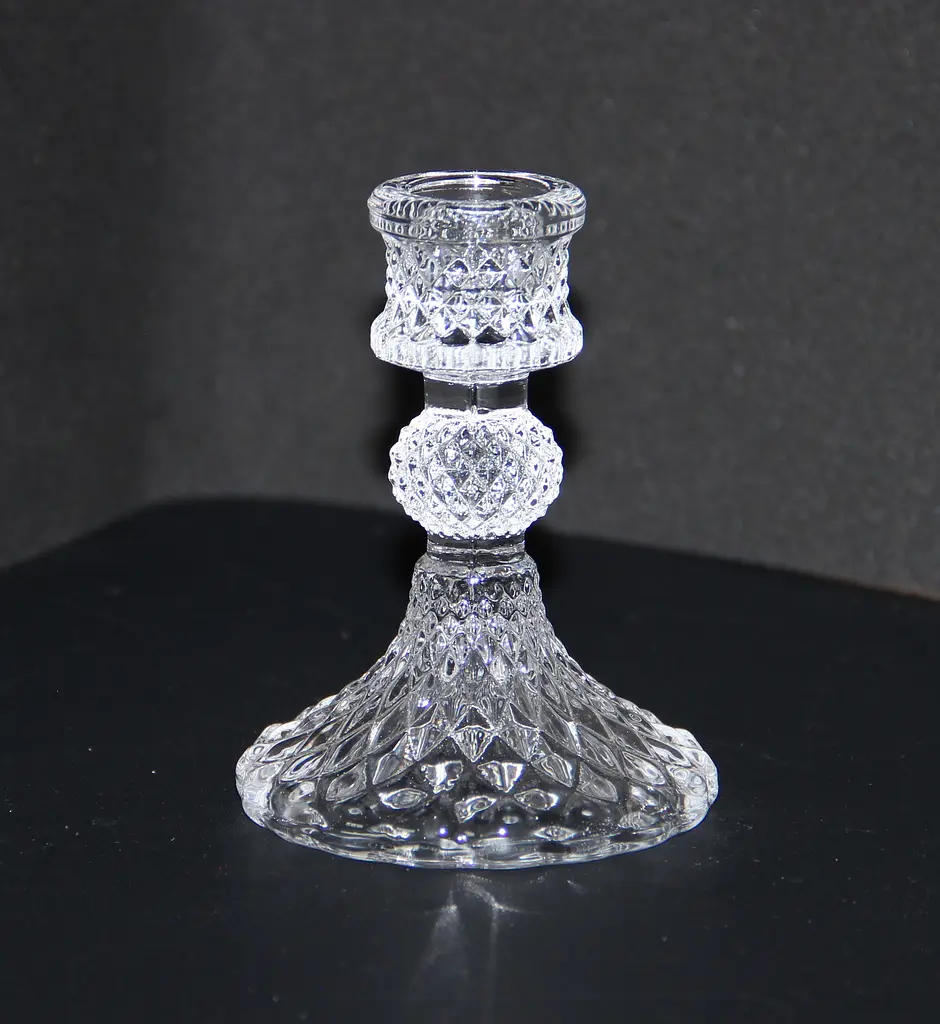 Свічник Crystal New Miracle скляний 10 см (83241011-4) - фото 4