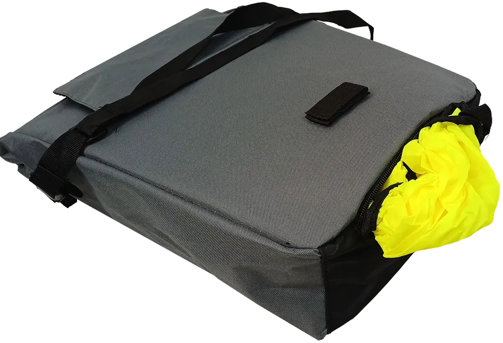 Велосумка вертикальна на багажник Bikemate 22 л, сіра, з дощовиком, вологозахищена - фото 10