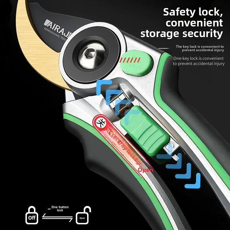 Садовый секатор Airaj 1033 профессиональный для обрезки деревьев, кустов и цветов - фото 4