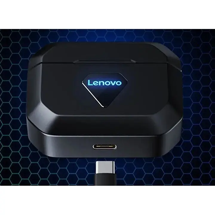 Наушники беспроводные Lenovo GM6 (стерео гарнитура в кейсе) черная - фото 6