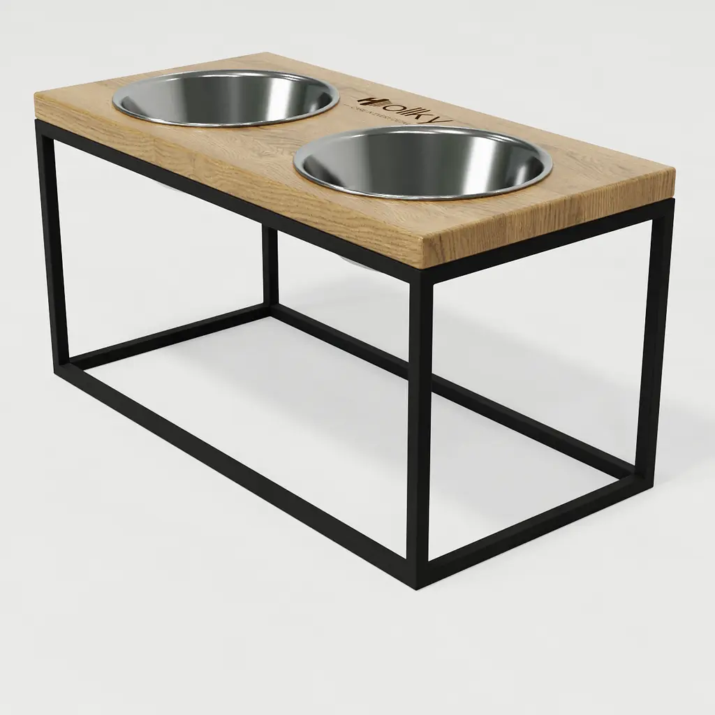 Hollky Base L — миски на підставці для середніх і великих собак (2 × 0,95 л, висота 20 см) - фото 8