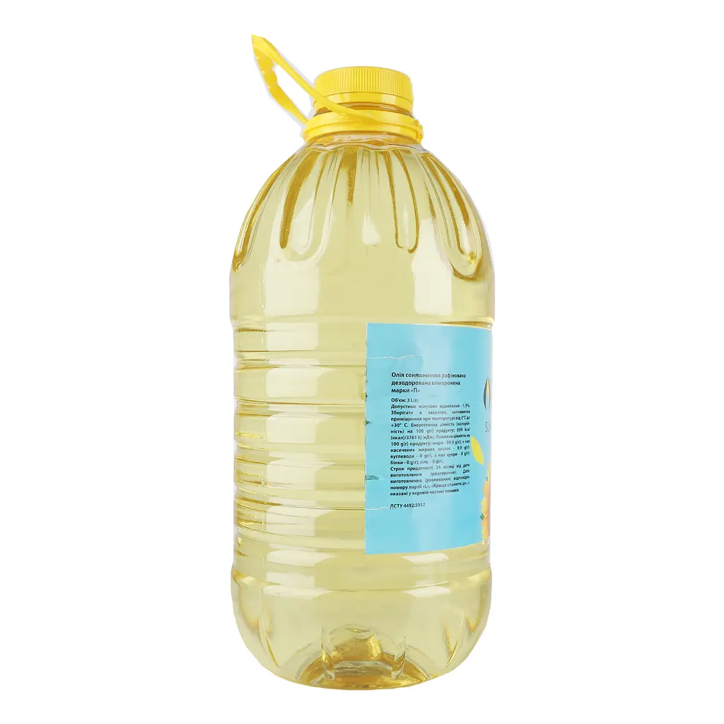 Масло подсолнечное Олівія рафинированное вымороженное 3 л (921987) - фото 2