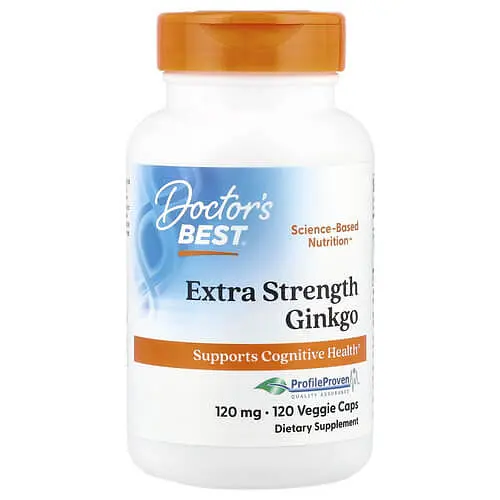 Гинкго Билоба Ginkgo 120 mg 120 Veggie Caps Doctor's Best vit0006154