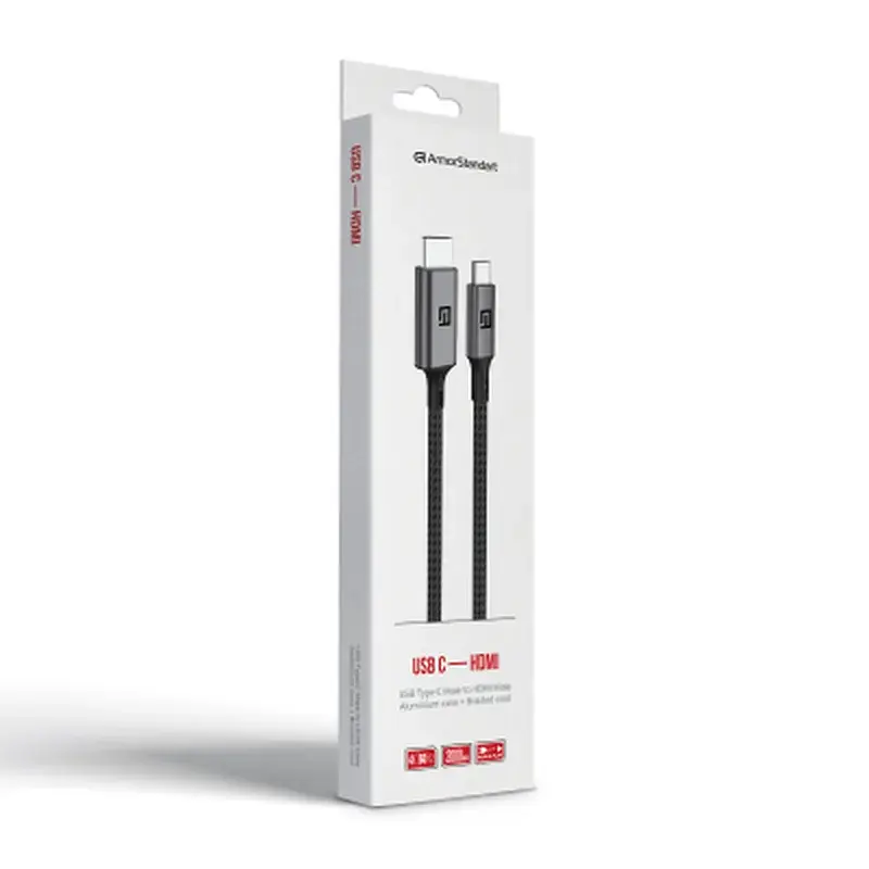 Кабель мультимедійний USB-C to HDMI M 2.0m 4K60Hz black Armorstandart (ARM76891) - фото 2