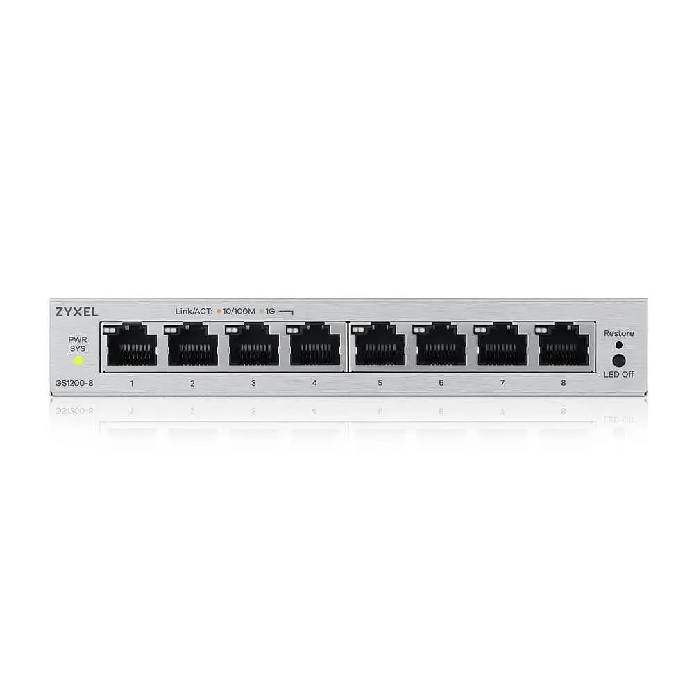 Комутатор ZYXEL GS1200-8 v3 (GS1200-8V3-EU0101F) - фото 3