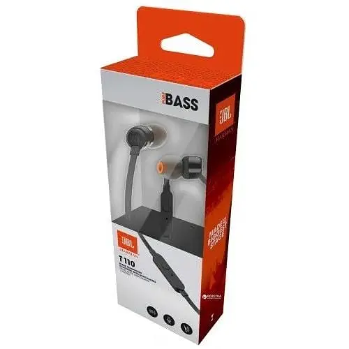 Навушники JBL T110 Tune провідні чорні JBLT110BLK - фото 2