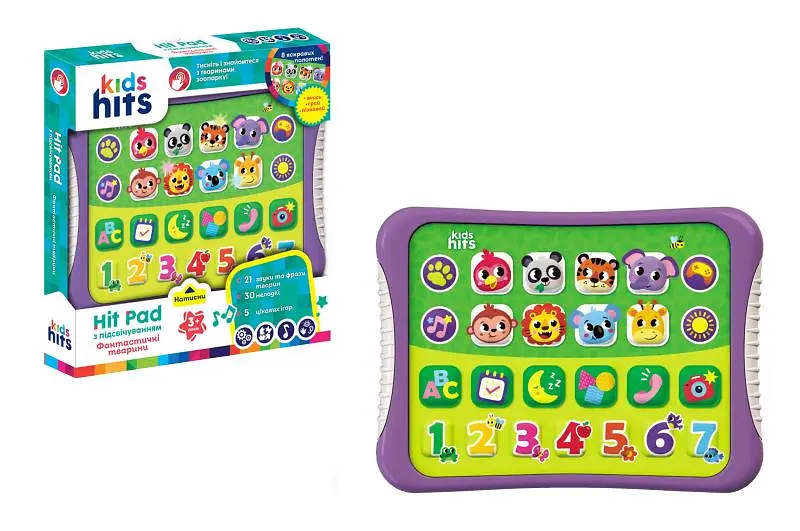 Планшет Kids Hits KH01/010 "Друзі" на батарейках. укр мова навчання, в коробці нар. 25*27*4 см