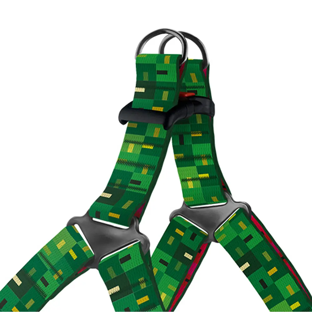 Шлея для собак BronzeDog Urban Art Піксель S 40-53 см - фото 2