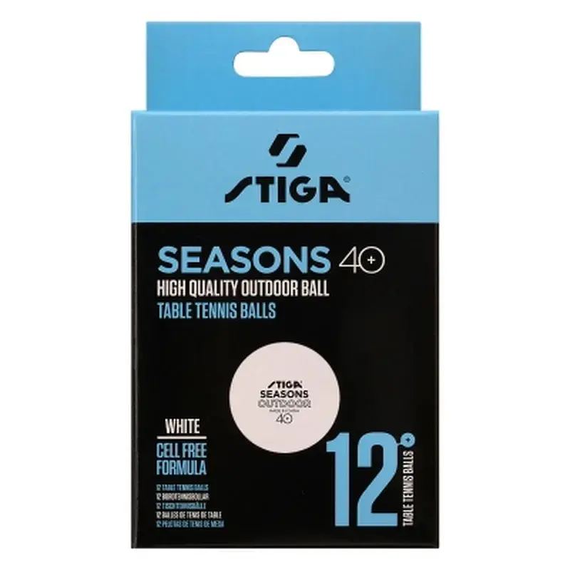 М'ячик для настільного тенісу Stiga Seasons White 12 шт. (1110-2810-12) (931162) - фото 2