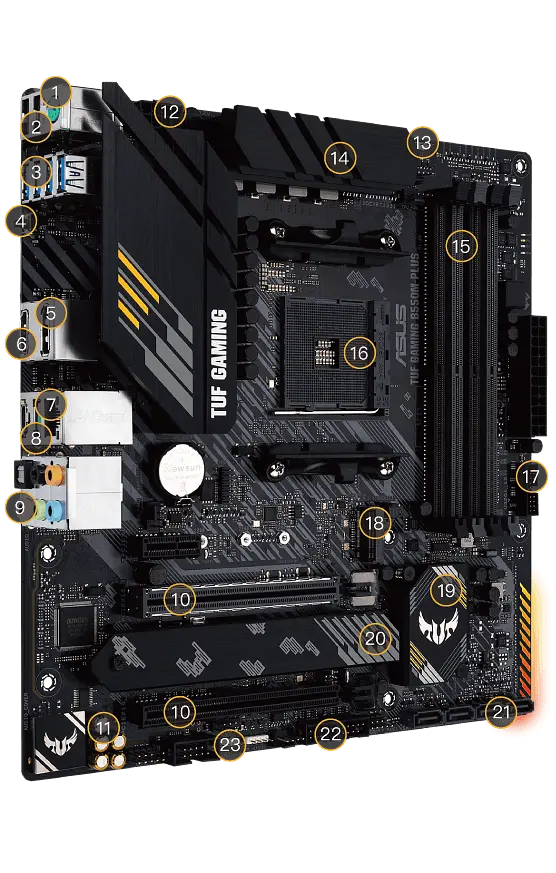 Материнська плата Asus B550M-E TUF Gaming Socket AM4 (TUF GAMING B550M-E) Б/В - фото 3
