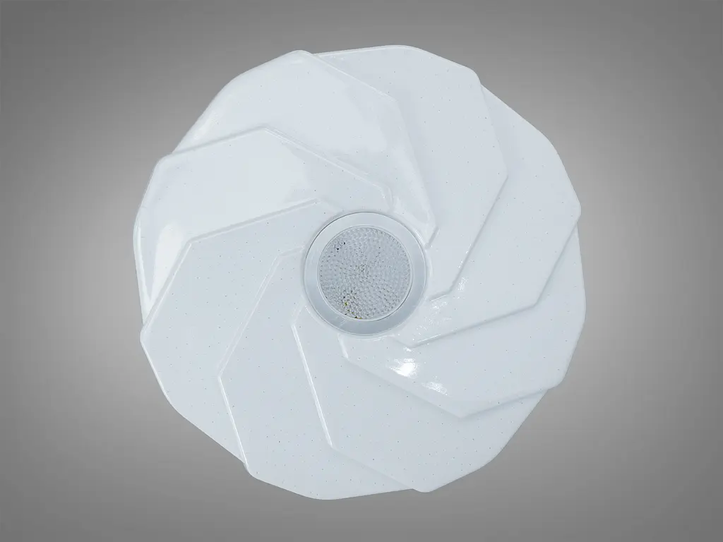 LED люстра Romin 34 Вт белая хром до 6 м² без пульта - фото 3
