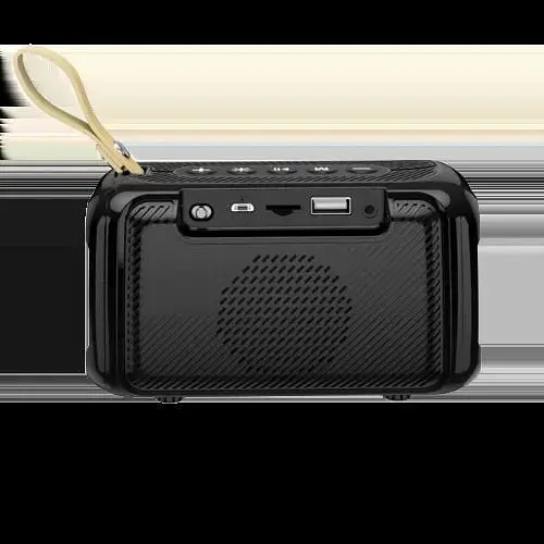 Портативна колонка XPRO BR17 5Вт USB AUX FM Bluetooth чорна (ЦУ-00033703) - фото 3