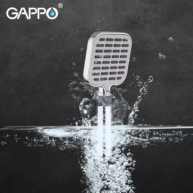 Ручной душ 3-режимы хром Gappo G08, Хром - фото 2
