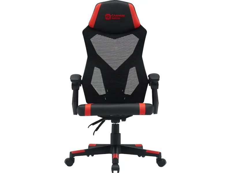 Комп'ютерне крісло для геймера Canyon Flow MCH01 Mesh Black/Red (CNE-MCH01R)